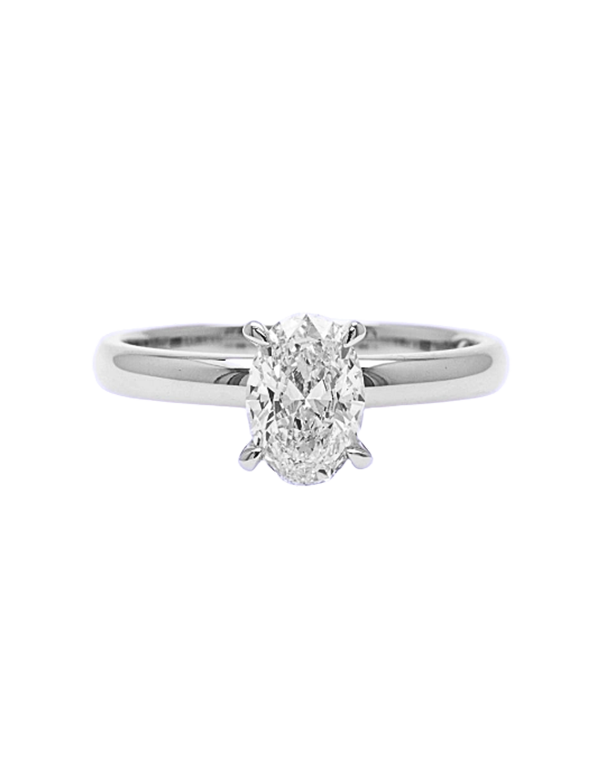Diamond Ring - 1.04 carat Lab Grown Oval Diamond Ring in 18ct White Gold - 785722