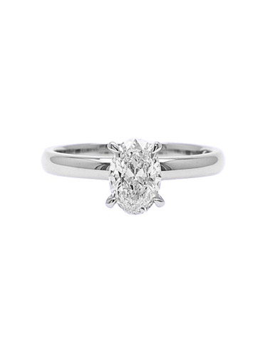 Diamond Ring - 1.04 carat Lab Grown Oval Diamond Ring in 18ct White Gold - 785722