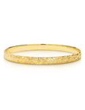 Gold Bangle - 10ct Solid Engraved Bangle - 782388