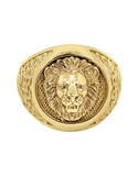 Men's Ring - 10ct Yellow Gold Mens Lion Ring - 783992