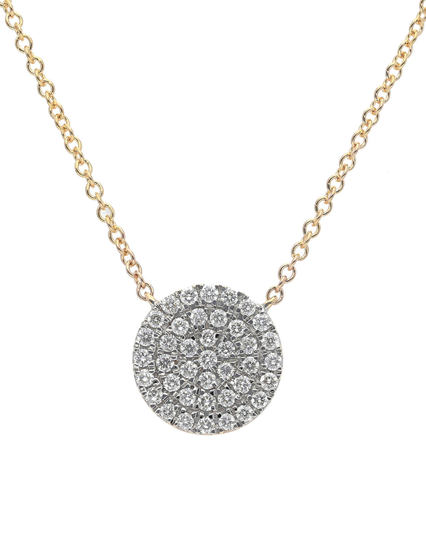 Diamond Pendant - 10ct Yellow Gold Diamond Set Pendant with 45cm Chain - 784182