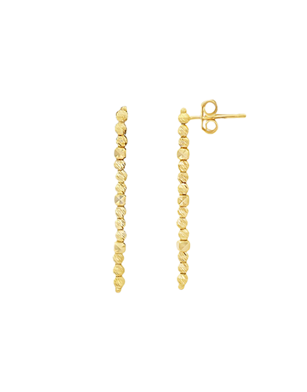 Scintilla Earrings -Scintilla 10ct Yellow Gold Stud Drop Earrings-786556