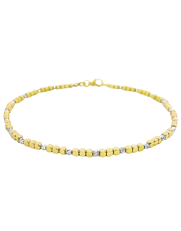 Scintilla Bracelet - Scintilla 10ct Two Tone 19cm Diamond Cut Bracelet - 786558