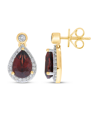 Garnet earrings on sale