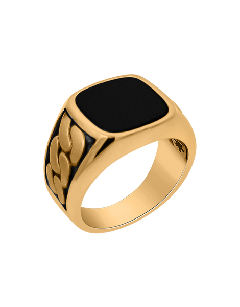 10k gold deals onyx ring