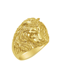 Men's Ring - 10ct Yellow Gold Men's Lion Ring - 786765