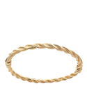 Gold Bangle - 10ct Yellow Gold Twist Hinged Bangle - 786782