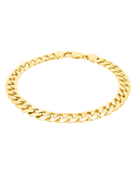 Gold Bracelet - 10ct Yellow Gold Men's Curb 22cm - 787038