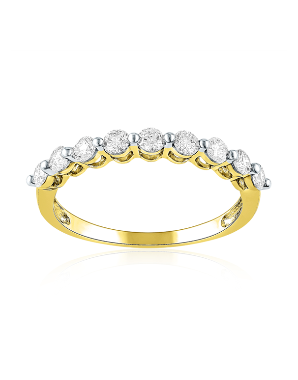 Wedding Band - 18ct Yellow Gold Diamond Ring - 787470