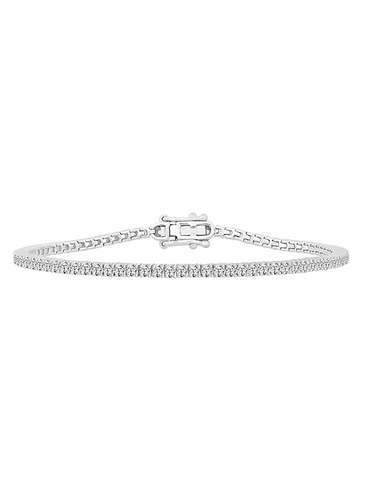 Diamond Bracelet - 3.00ct Lab Grown Diamond Tennis Bracelet set in 10ct White Gold - 788202