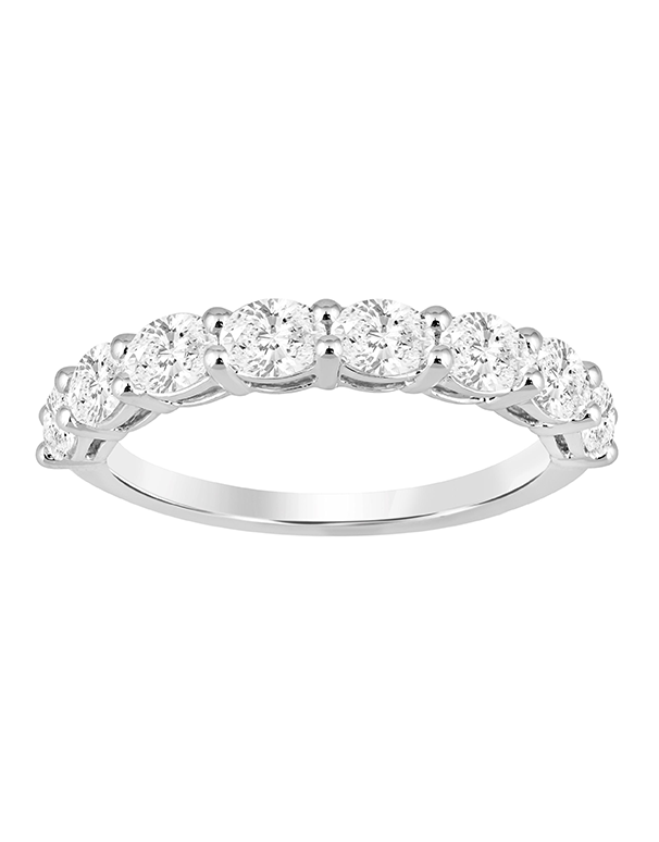 Diamond Ring - 1.25ct Horizontal Set Oval Lab Grown Diamond Ring, set in 14ct White Gold - 788205