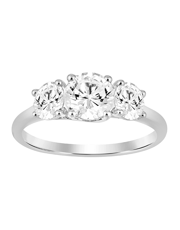 Diamond Ring - 2.00ct Trilogy Lab Grown Diamond Ring, set in 14ct White Gold - 788210