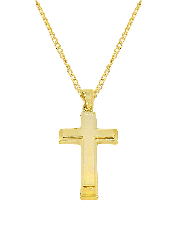 Men's Pendant -10ct Yellow Gold Cross - 788743