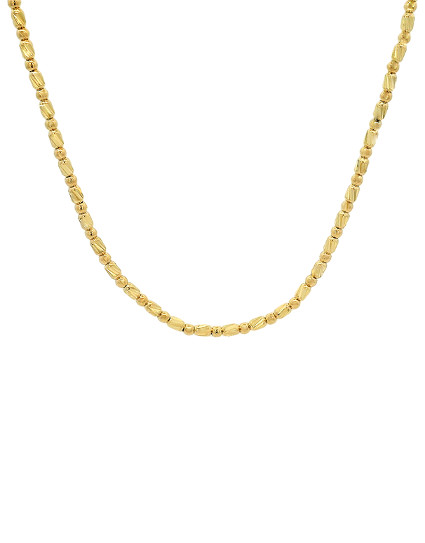 Gold Chain-10ct Yellow Gold 50cm Bead Chain-788747