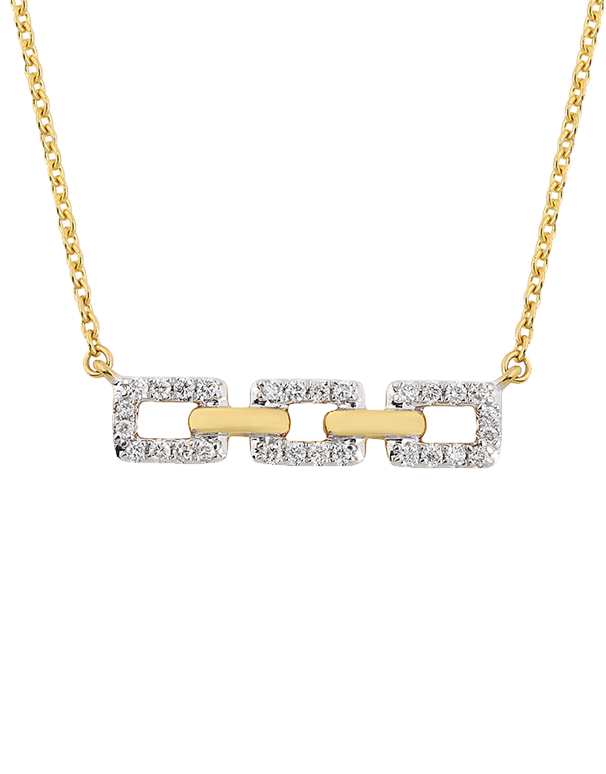 10ct Yellow Gold Diamond Pendant-789201