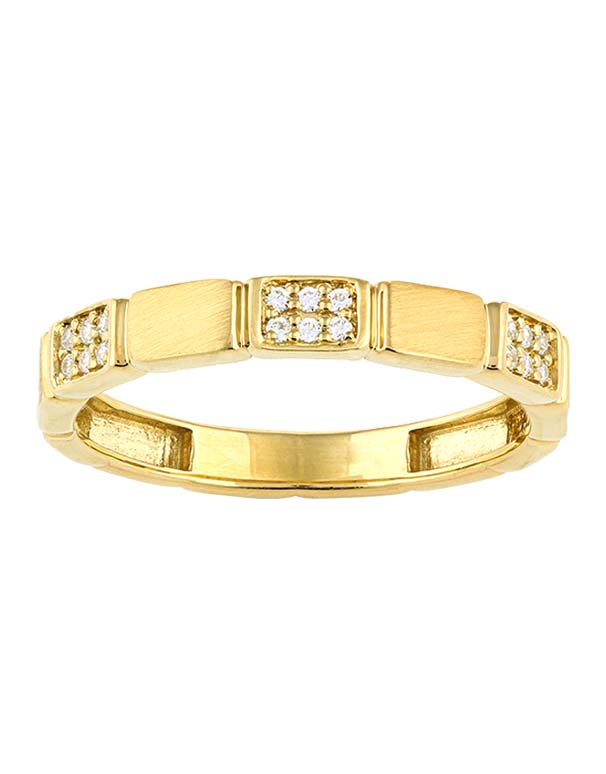10ct Yellow Gold Diamond Set Ring- 789417