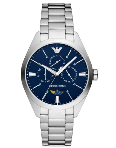 Emporio Armani - Three-Hand Moonphase Stainless Steel Watch - AR11553 - 787763
