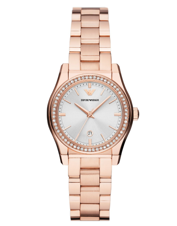 Emporio Armani - Three-Hand Date Rose Gold-Tone Stainless Steel Watch - AR11558 - 787764