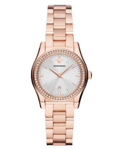 Emporio Armani - Three-Hand Date Rose Gold-Tone Stainless Steel Watch - AR11558 - 787764