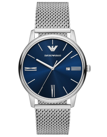 Emporio Armani - Three-Hand Date Stainless Steel Mesh Watch - AR11571 - 787758