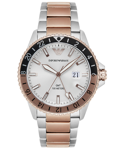 Emporio Armani - GMT Dual Time Two-Tone Stainless Steel Watch - AR11591 - 788299