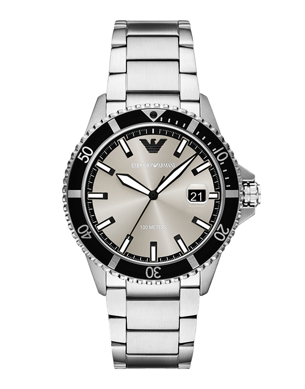 Emporio Armani - World Explorer Three-Hand Date Stainless Steel Watch - AR11683 - 790315