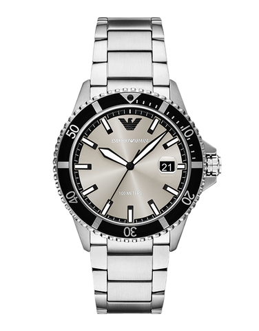 Emporio Armani - World Explorer Three-Hand Date Stainless Steel Watch - AR11683 - 790315