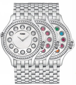 Fendi Crazy Carats - Watch with rotating gemstones on the dial - F107034000B0T05 - 770102