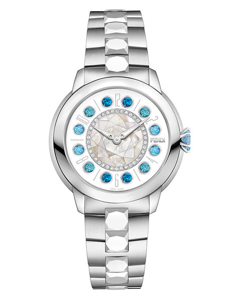 Fendi rotating gemstone watch best sale