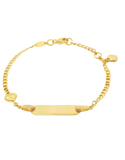 Gold Bracelet - 10ct Yellow Gold ID Charm Bracelet - 781357
