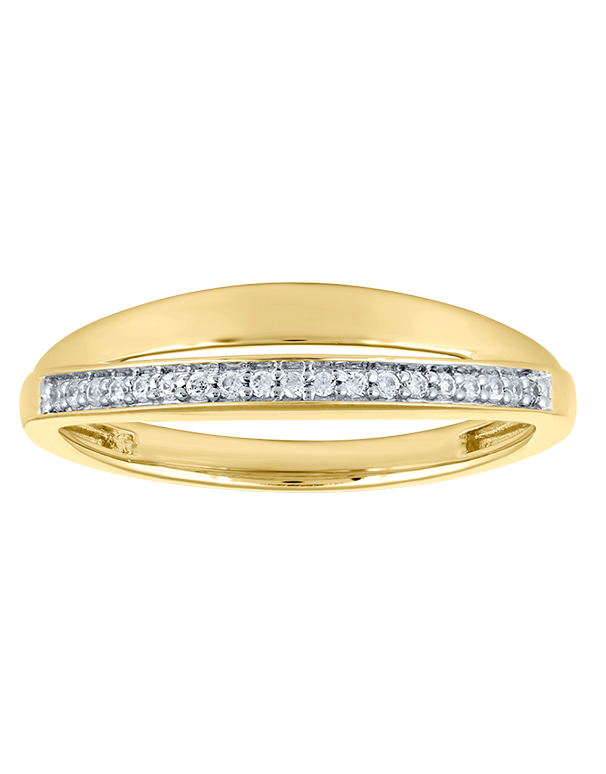10ct Yellow Gold Diamond Set Ring- 789419
