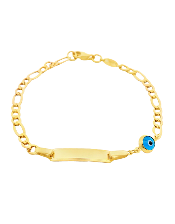 Gold Bracelet -  10ct Yellow Gold ID Charm Bracelet - 781314