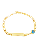 Gold Bracelet -  10ct Yellow Gold ID Charm Bracelet - 781314