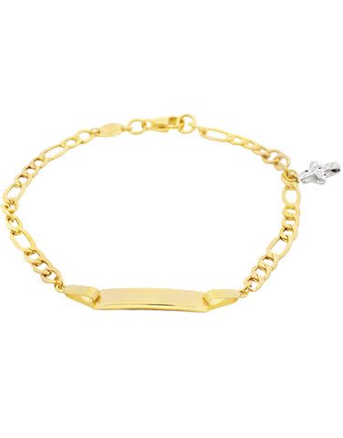 Gold Bracelet - 10ct Yellow Gold ID Charm Bracelet - 781347