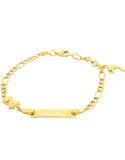 Gold Bracelet - 10ct Yellow Gold ID Charm Bracelet - 781367