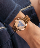 Guess - Tri Plaque Rose Gold Tone Ladies Analogue Watch - GW0675L3 - 788151