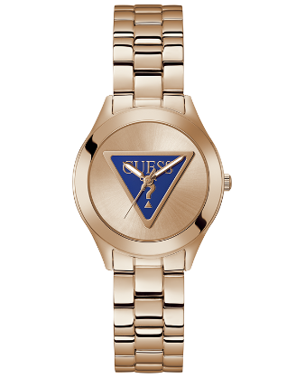 Guess - Tri Plaque Rose Gold Tone Ladies Analogue Watch - GW0675L3 - 788151