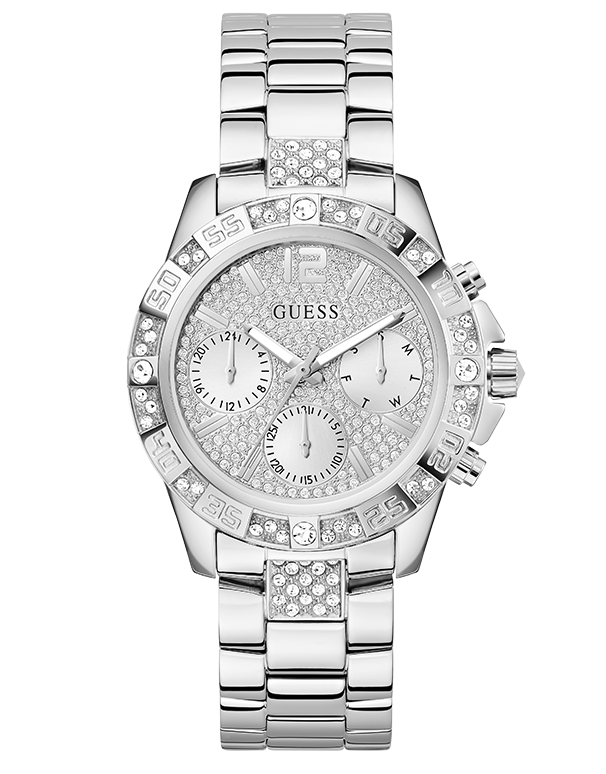 Guess - Majesty Polished Silver Tone Watch - GW0771L1 - 788640