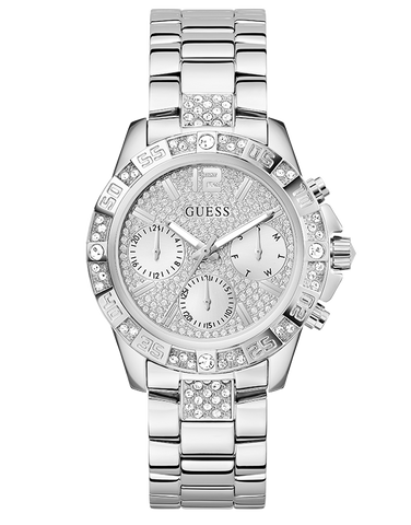 Guess - Majesty Polished Silver Tone Watch - GW0771L1 - 788640