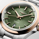 Longines Conquest- Automatic Green Dial Steel 18ct RG Cap 30mm - L33205026 - 789704
