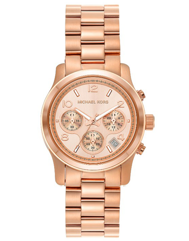 Michael Kors - Runway Chronograph Rose Gold-Tone Stainless Steel Watch - MK7324 - 787968