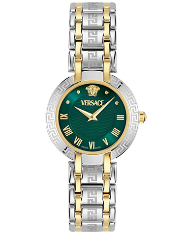 Versace Antlia Qtz Green Dial 2Tone Steel 34mm - VE0P00425 - 790158