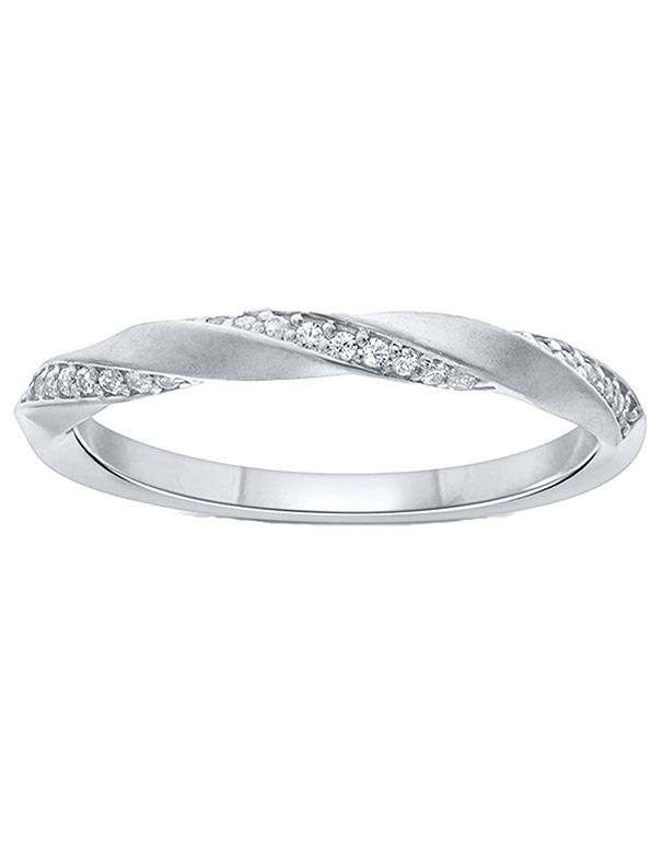 10ct White Gold Diamond Set Ring- 788282