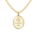 Gold Pendant- 10ct Two Tone St Christopher Medal- 785207
