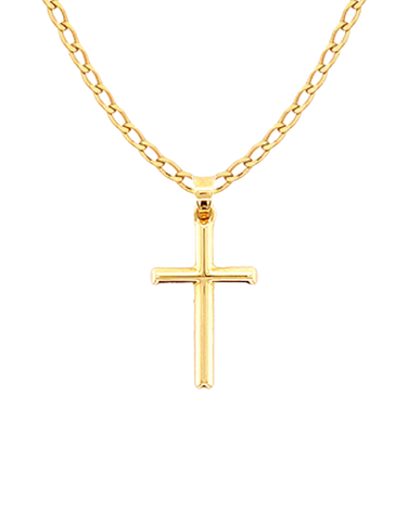 Gold Pendant- 10ct Yellow Gold Cross- 780772