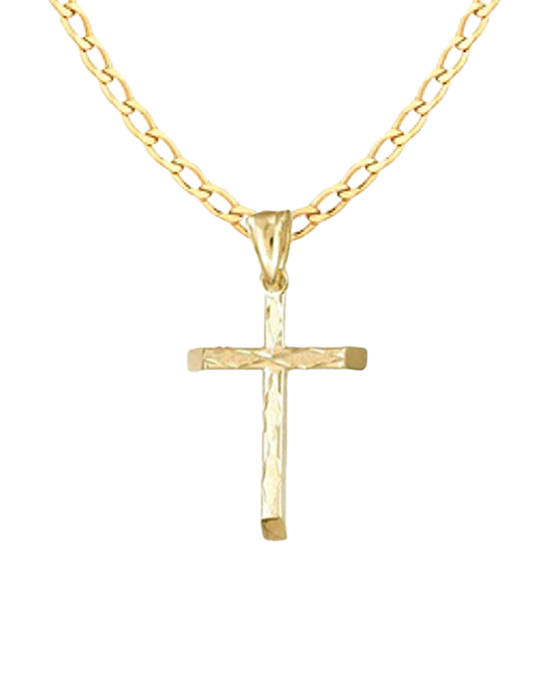 Gold Pendant- 10ct Yellow Gold Cross- 785416