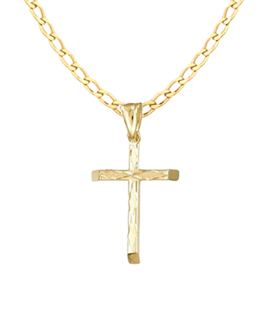 Gold Pendant- 10ct Yellow Gold Cross- 785416