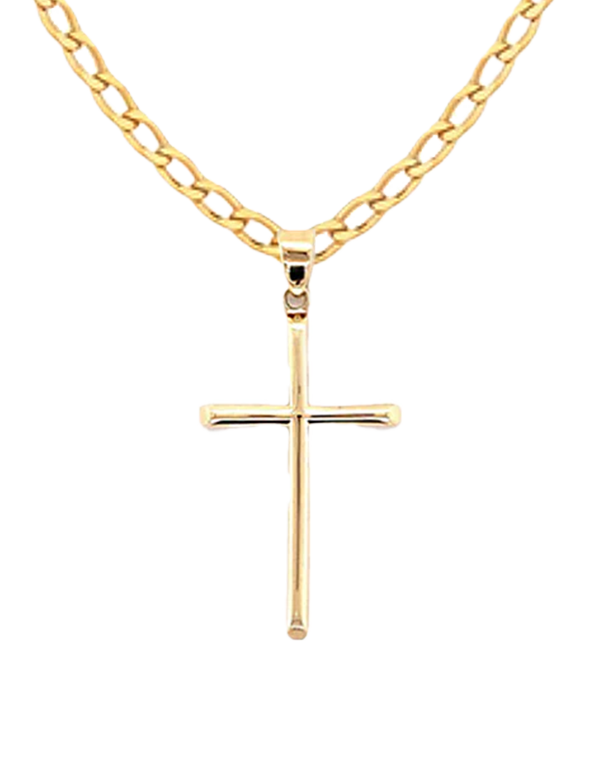 Gold Pendant- 10ct Yellow Gold Cross- 785424