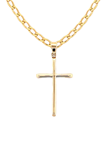 Gold Pendant- 10ct Yellow Gold Cross- 785424