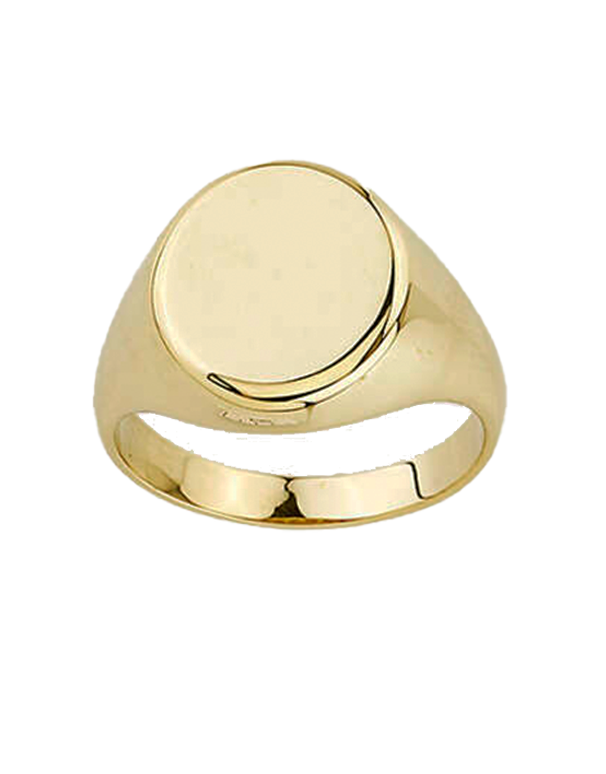 Men's Ring -10ct Yellow Gold Men's Signet Ring- 788015